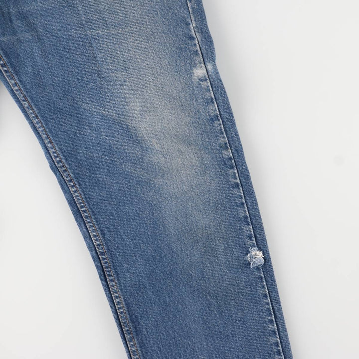90'S Levi's 505 Regular Fit Straight Leg Tapered Denim Pants with Orange Tab, Made in USA, Men's Size 36 cotton blue type Vintage Second Hand