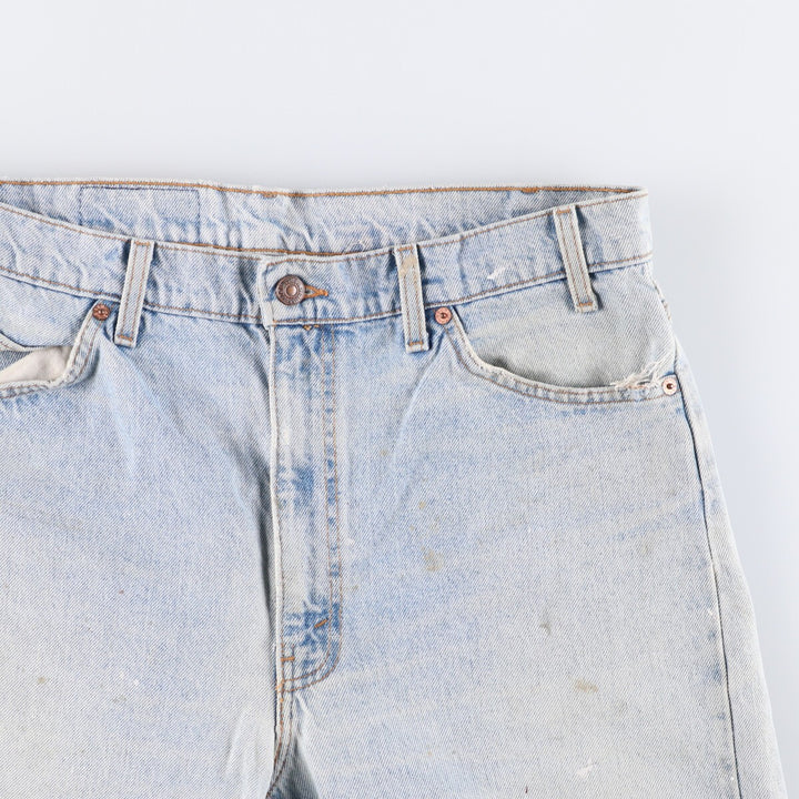 90'S Levi's 40505-0214 Orange Tab Tapered Denim Pants, Made in USA, Men's, Size 37, Vintage cotton blue type Vintage Second Hand