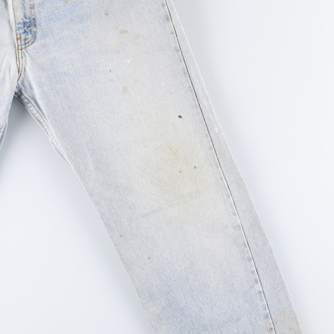 90'S Levi's 40505-0214 Orange Tab Tapered Denim Pants, Made in USA, Men's, Size 37, Vintage cotton blue type Vintage Second Hand