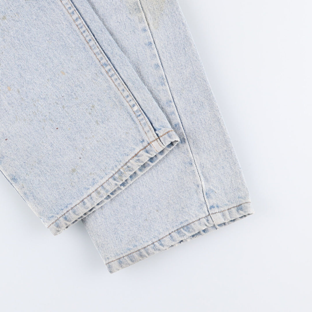 90'S Levi's 40505-0214 Orange Tab Tapered Denim Pants, Made in USA, Men's, Size 37, Vintage cotton blue type Vintage Second Hand