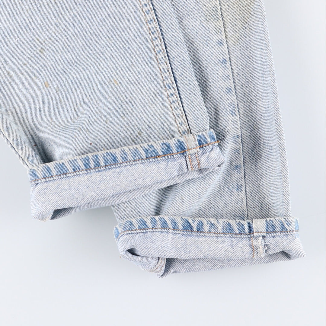 90'S Levi's 40505-0214 Orange Tab Tapered Denim Pants, Made in USA, Men's, Size 37, Vintage cotton blue type Vintage Second Hand