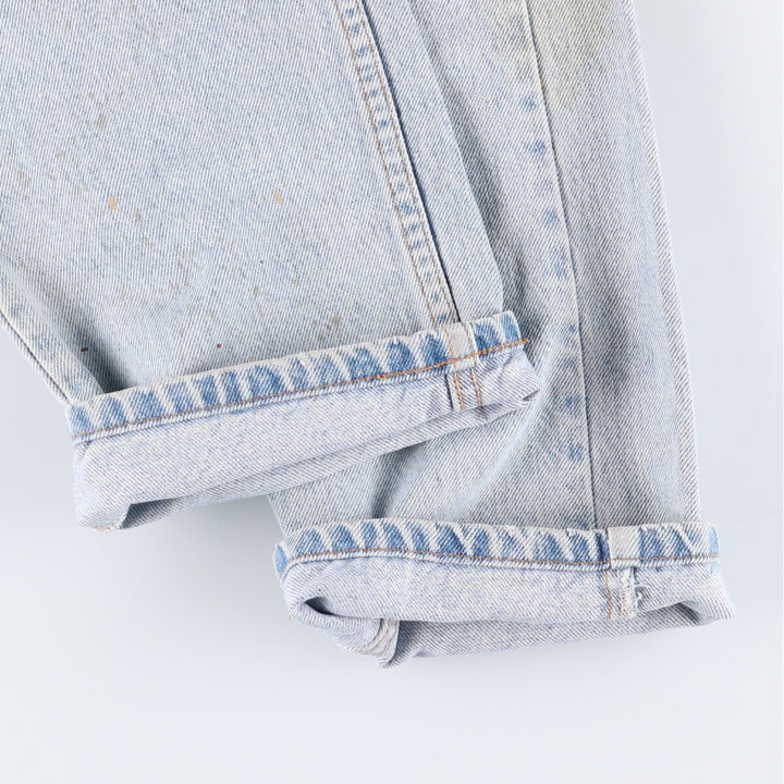90'S Levi's 40505-0214 Orange Tab Tapered Denim Pants, Made in USA, Men's, Size 37, Vintage cotton blue type Vintage Second Hand