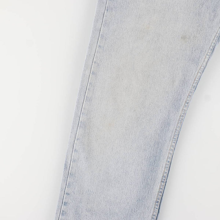 Levi's 505 Regular Fit Straight Leg Tapered Denim Pants, Made in USA, Men's Size 33 cotton Blue type light blue Vintage Second Hand