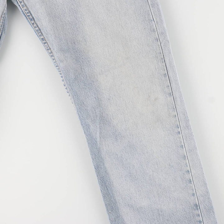 Levi's 505 Regular Fit Straight Leg Tapered Denim Pants, Made in USA, Men's Size 33 cotton Blue type light blue Vintage Second Hand