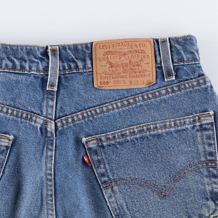 90'S Levi's 00505-4886 Tapered Denim Pants, Men's, Size W33, Vintage cotton blue type Vintage Second Hand