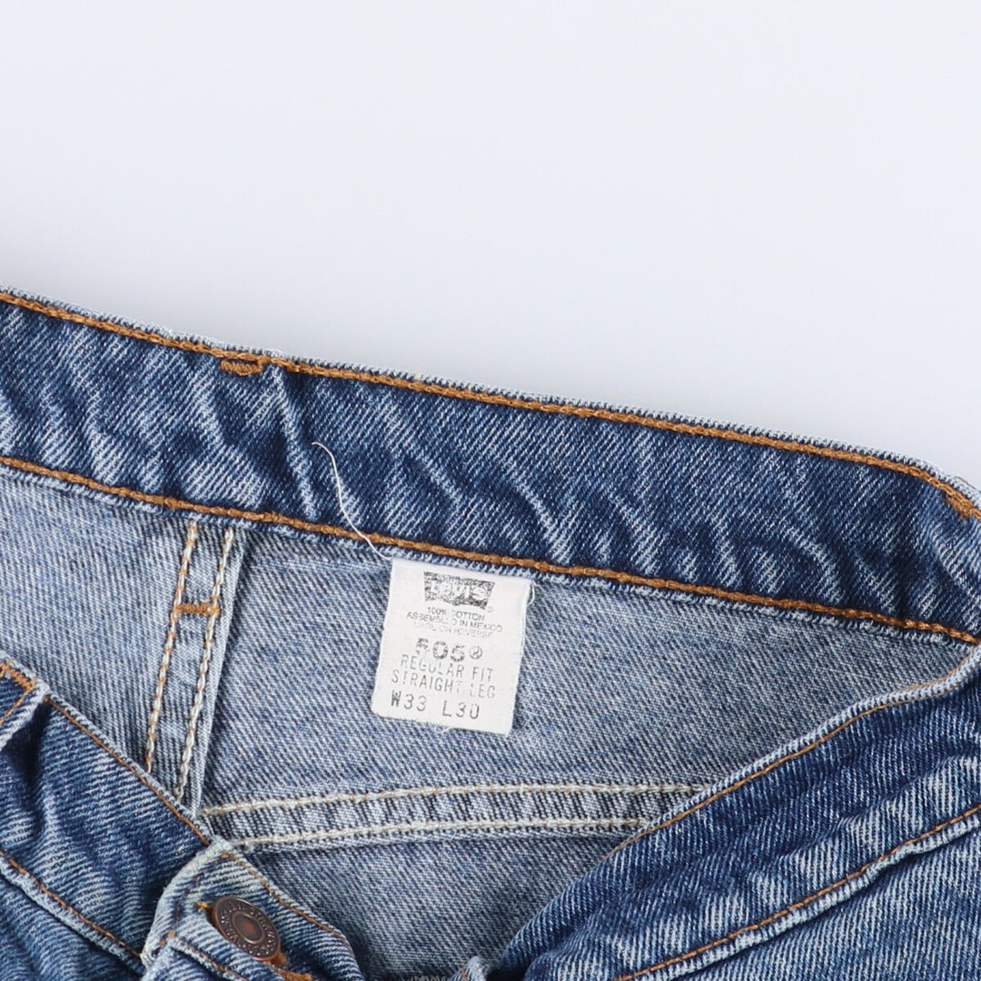 90'S Levi's 00505-4886 Tapered Denim Pants, Men's, Size W33, Vintage cotton blue type Vintage Second Hand