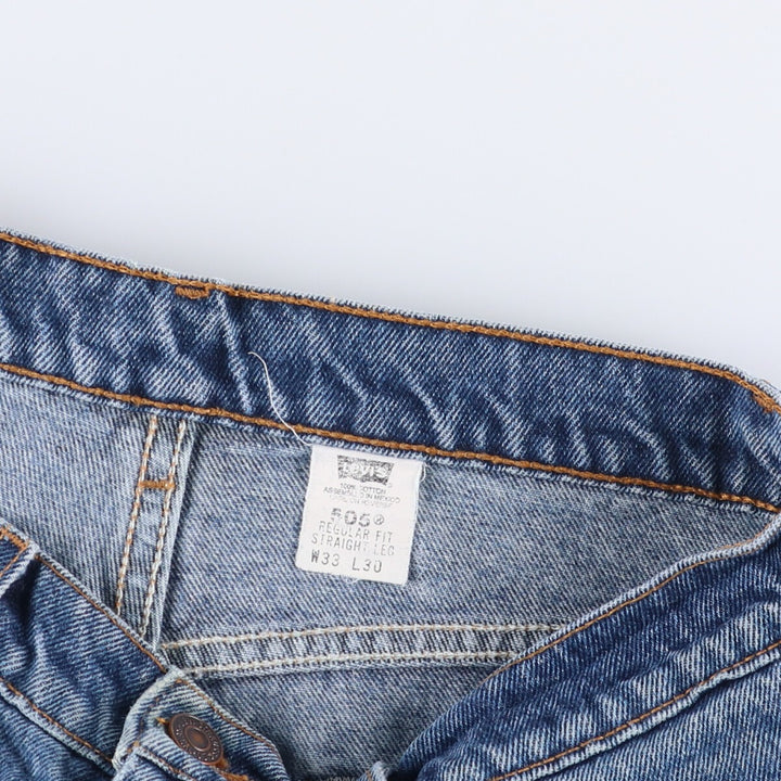 90'S Levi's 00505-4886 Tapered Denim Pants, Men's, Size W33, Vintage cotton blue type Vintage Second Hand