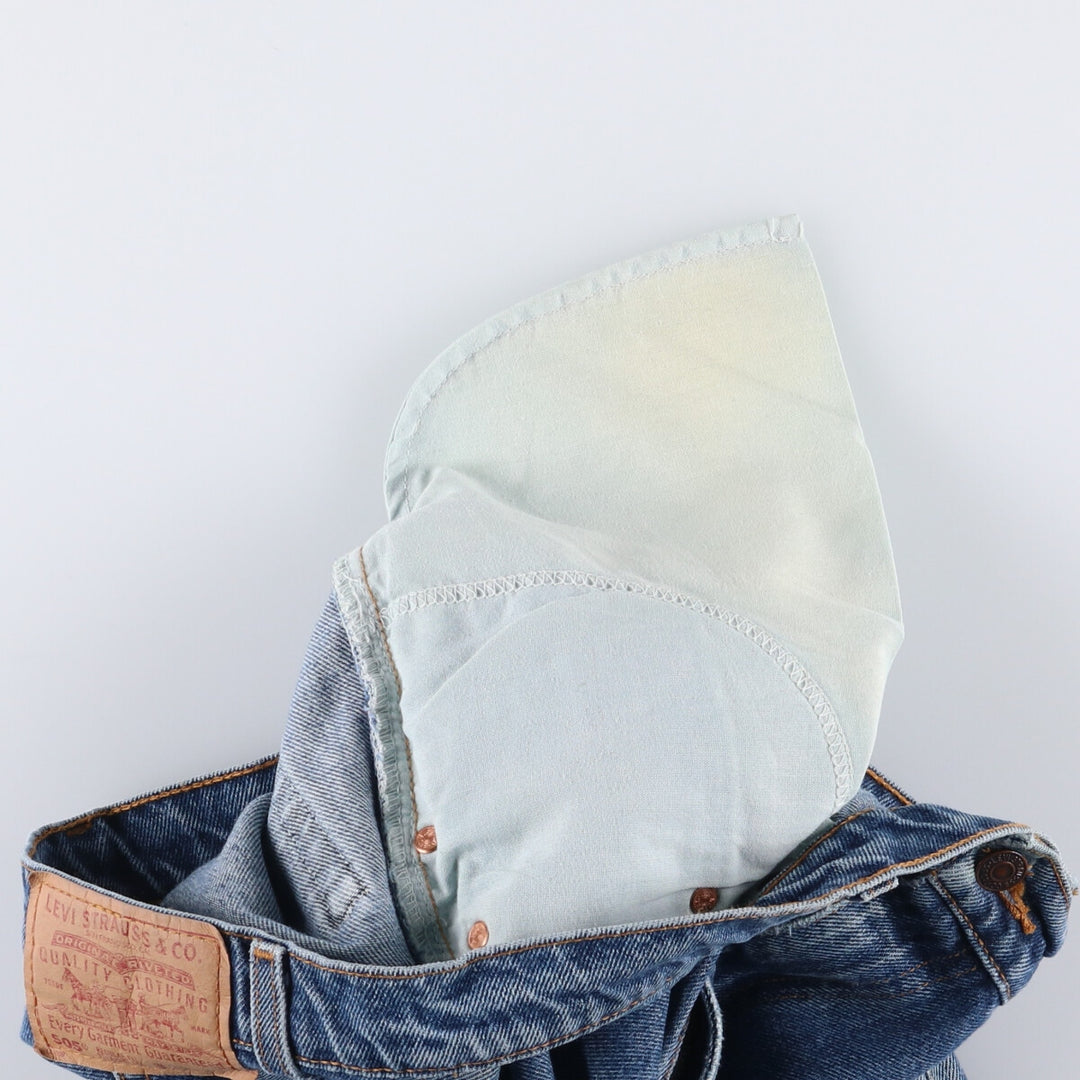 90'S Levi's 00505-4886 Tapered Denim Pants, Men's, Size W33, Vintage cotton blue type Vintage Second Hand