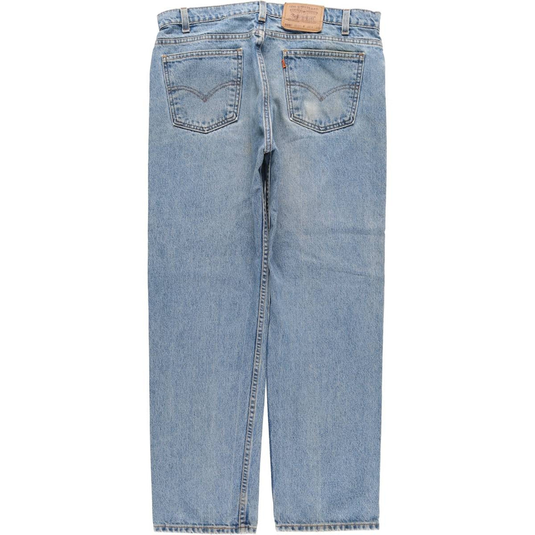90'S Levi's Regular Fit Straight Leg Tapered Denim Pants with Orange Tab, Made in USA, Men's Size 36 (Vintage) cotton blue type Vintage Second Hand