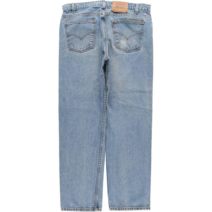 90'S Levi's Regular Fit Straight Leg Tapered Denim Pants with Orange Tab, Made in USA, Men's Size 36 (Vintage) cotton blue type Vintage Second Hand