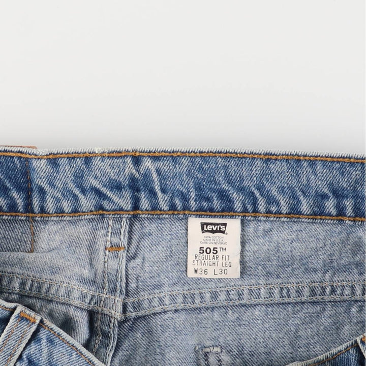 90'S Levi's Regular Fit Straight Leg Tapered Denim Pants with Orange Tab, Made in USA, Men's Size 36 (Vintage) cotton blue type Vintage Second Hand