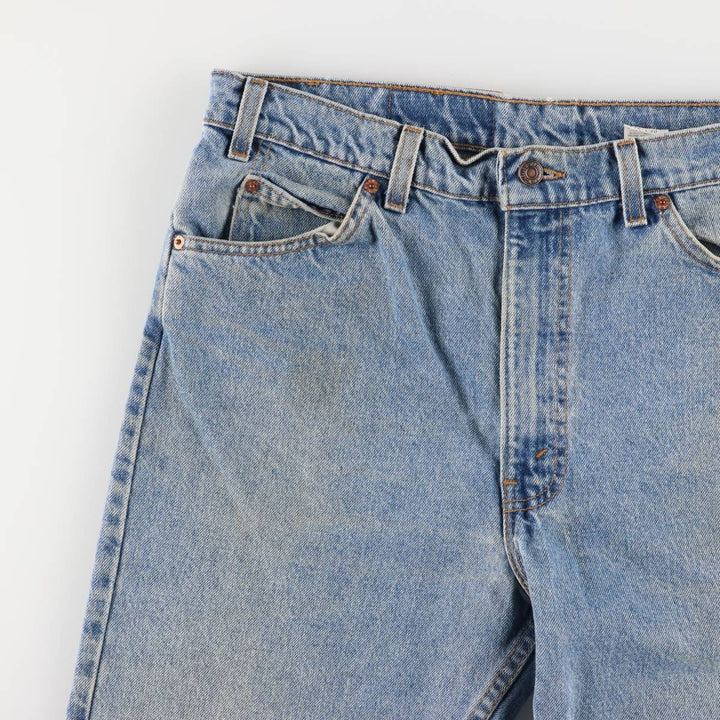 90'S Levi's Regular Fit Straight Leg Tapered Denim Pants with Orange Tab, Made in USA, Men's Size 36 (Vintage) cotton blue type Vintage Second Hand