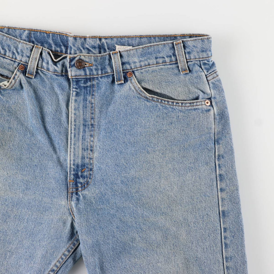 90'S Levi's Regular Fit Straight Leg Tapered Denim Pants with Orange Tab, Made in USA, Men's Size 36 (Vintage) cotton blue type Vintage Second Hand