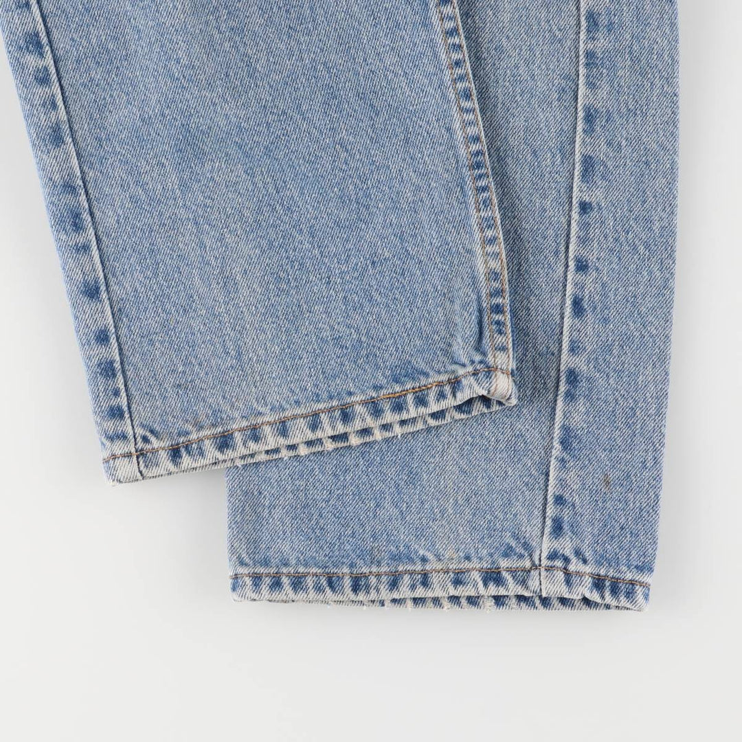90'S Levi's Regular Fit Straight Leg Tapered Denim Pants with Orange Tab, Made in USA, Men's Size 36 (Vintage) cotton blue type Vintage Second Hand