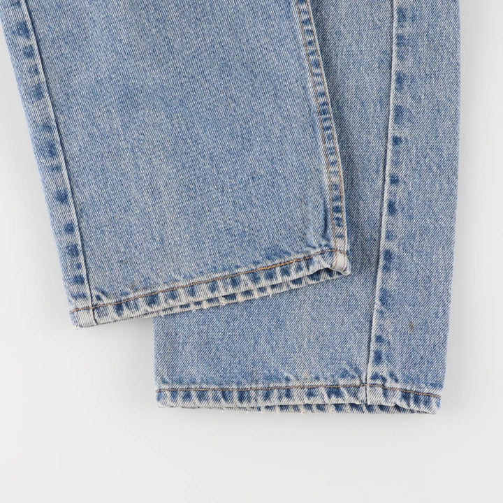 90'S Levi's Regular Fit Straight Leg Tapered Denim Pants with Orange Tab, Made in USA, Men's Size 36 (Vintage) cotton blue type Vintage Second Hand