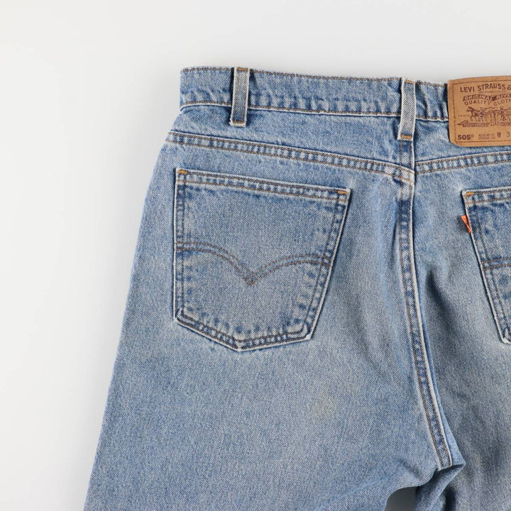 90'S Levi's Regular Fit Straight Leg Tapered Denim Pants with Orange Tab, Made in USA, Men's Size 36 (Vintage) cotton blue type Vintage Second Hand