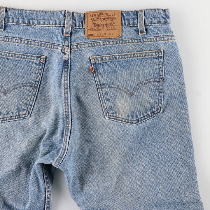 90'S Levi's Regular Fit Straight Leg Tapered Denim Pants with Orange Tab, Made in USA, Men's Size 36 (Vintage) cotton blue type Vintage Second Hand