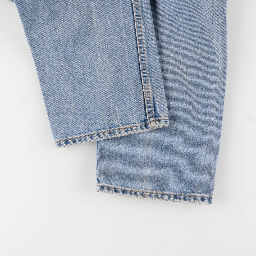 90'S Levi's Regular Fit Straight Leg Tapered Denim Pants with Orange Tab, Made in USA, Men's Size 36 (Vintage) cotton blue type Vintage Second Hand