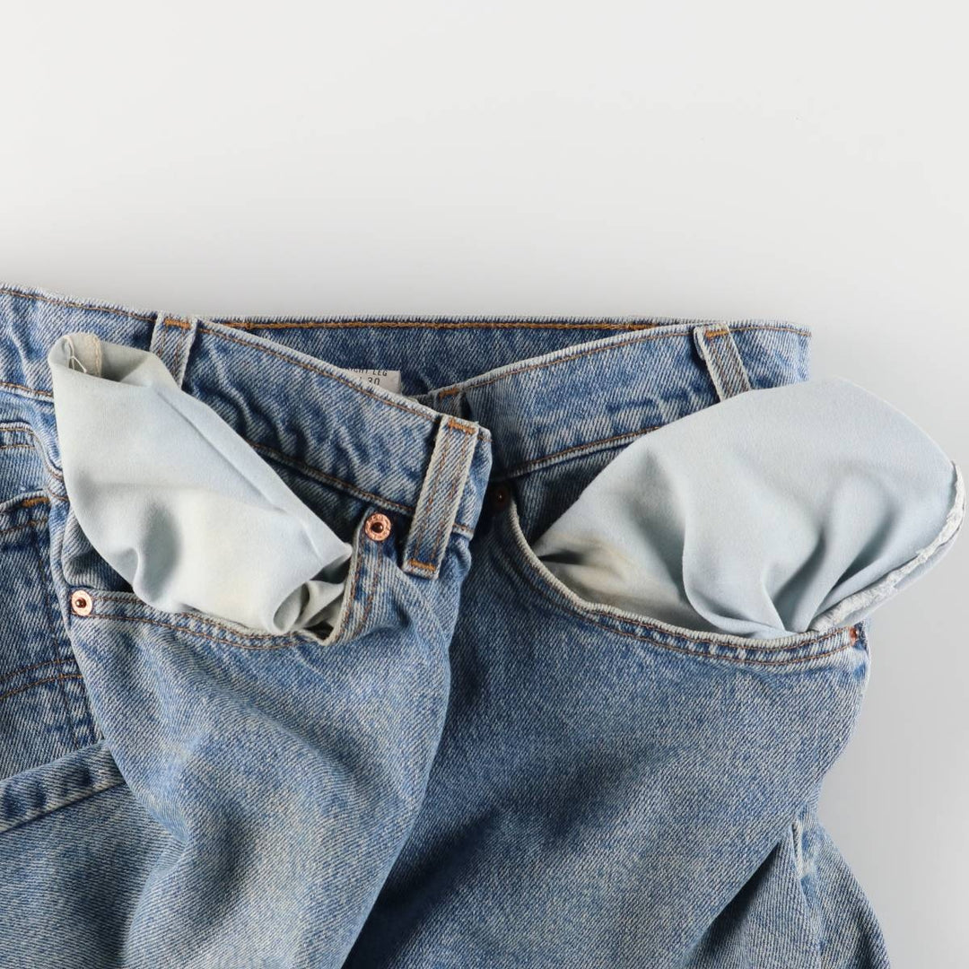 90'S Levi's Regular Fit Straight Leg Tapered Denim Pants with Orange Tab, Made in USA, Men's Size 36 (Vintage) cotton blue type Vintage Second Hand