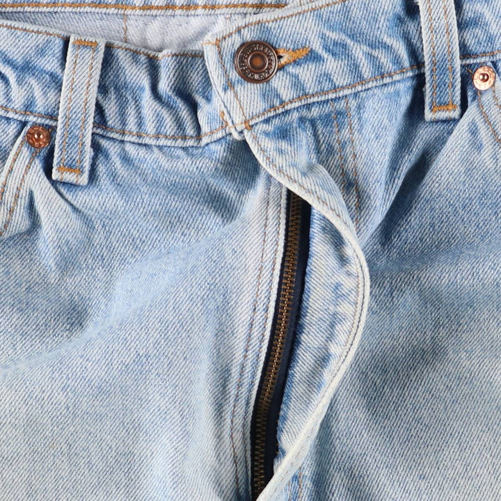 90'S Levi's 505 Regular Fit Straight Leg Tapered Denim Pants with Orange Tab, Made in USA, Men's Size 36 cotton blue type Vintage Second Hand