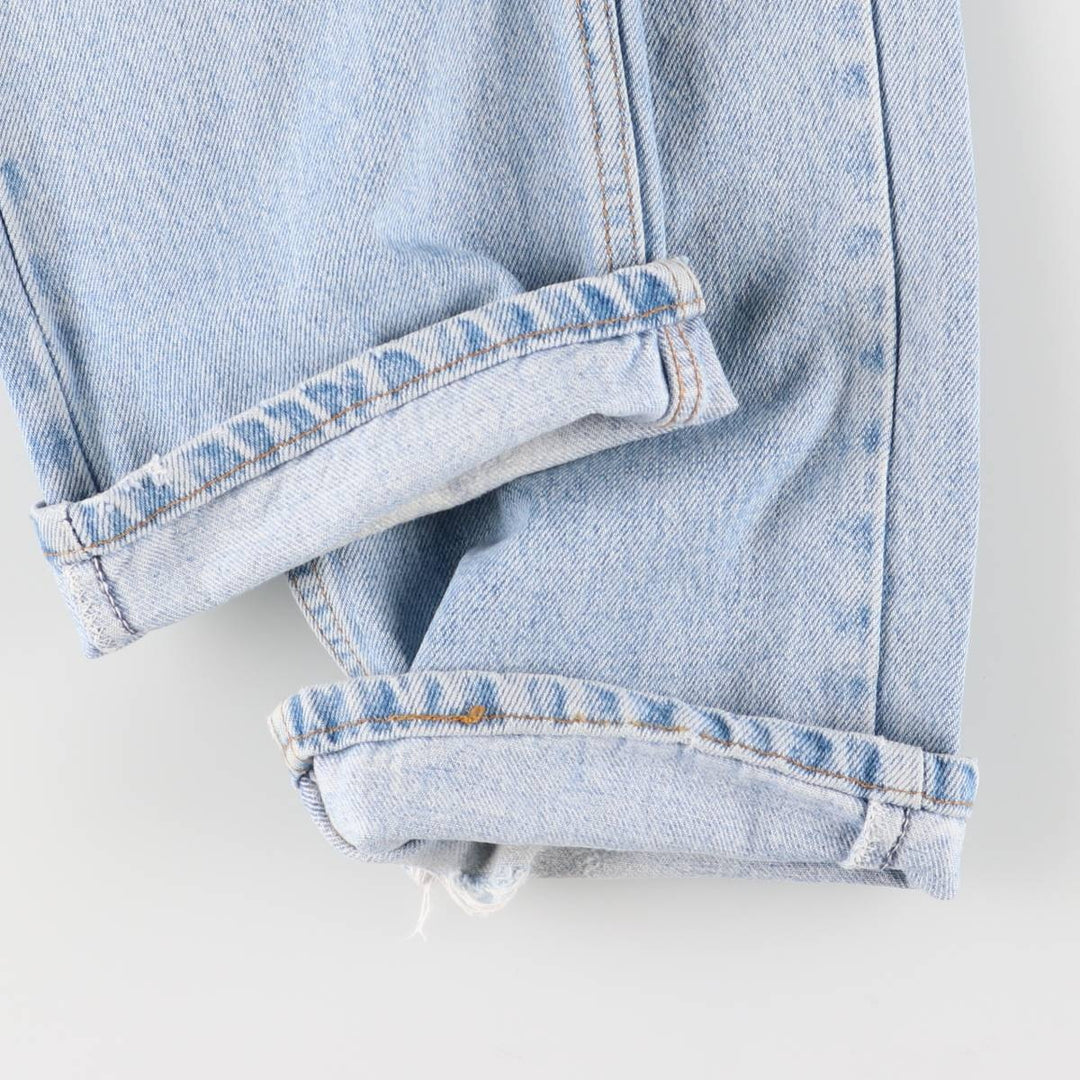 90'S Levi's 505 Regular Fit Straight Leg Tapered Denim Pants with Orange Tab, Made in USA, Men's Size 36 cotton blue type Vintage Second Hand