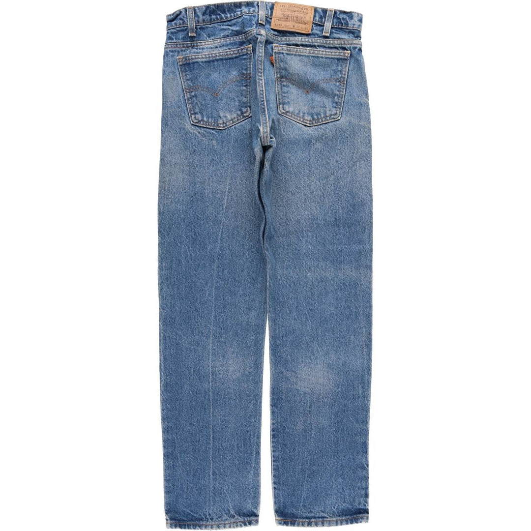 Vintage Levi's 505 Regular Fit Straight Leg Tapered Denim Pants with Orange Tab, Men's Size W32 unclear blue type Vintage Second Hand