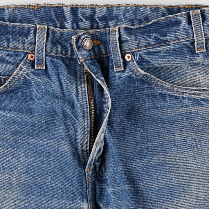 Vintage Levi's 505 Regular Fit Straight Leg Tapered Denim Pants with Orange Tab, Men's Size W32 unclear blue type Vintage Second Hand