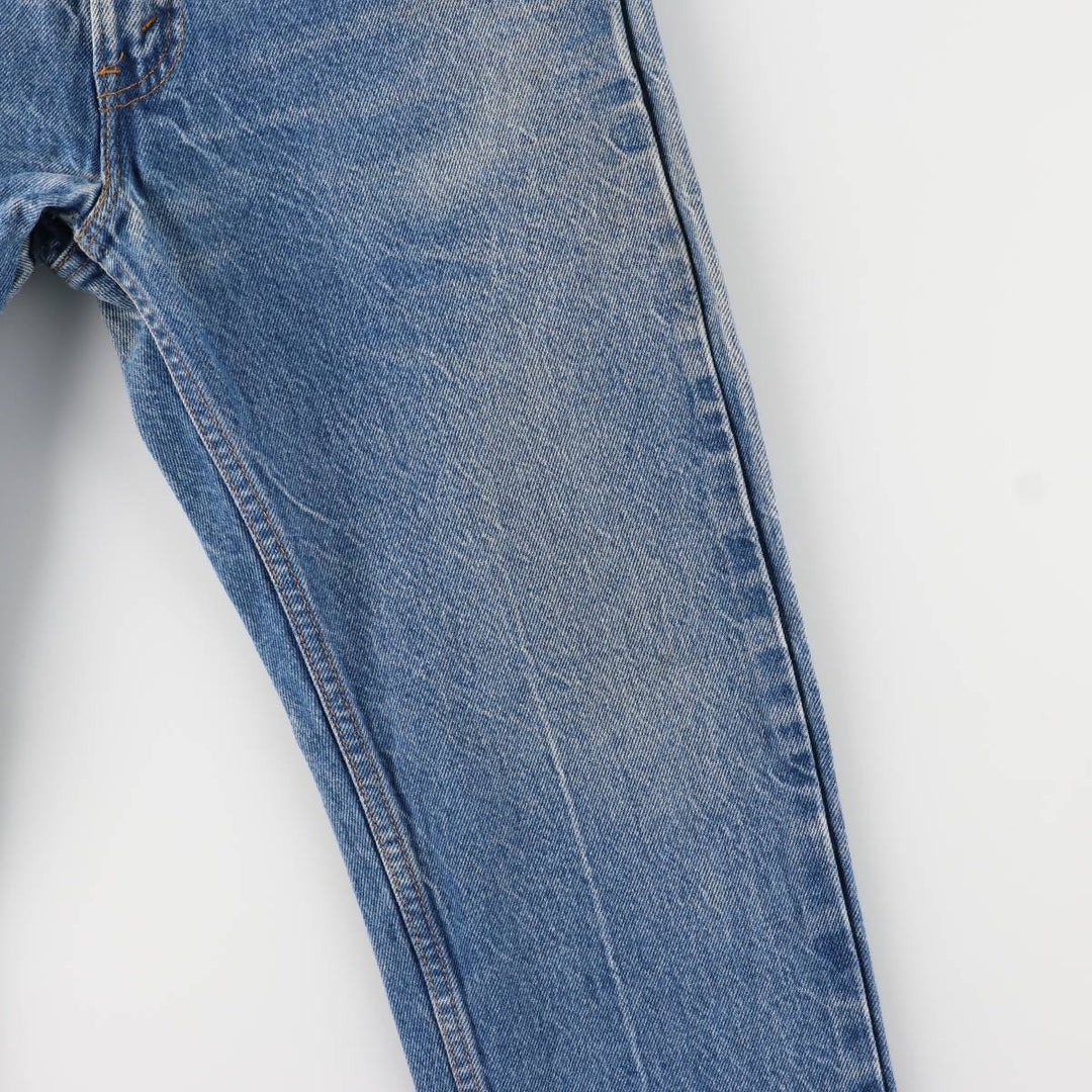 Vintage Levi's 505 Regular Fit Straight Leg Tapered Denim Pants with Orange Tab, Men's Size W32 unclear blue type Vintage Second Hand