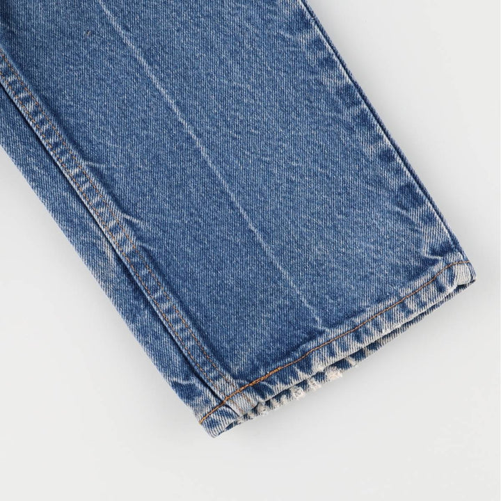 Vintage Levi's 505 Regular Fit Straight Leg Tapered Denim Pants with Orange Tab, Men's Size W32 unclear blue type Vintage Second Hand