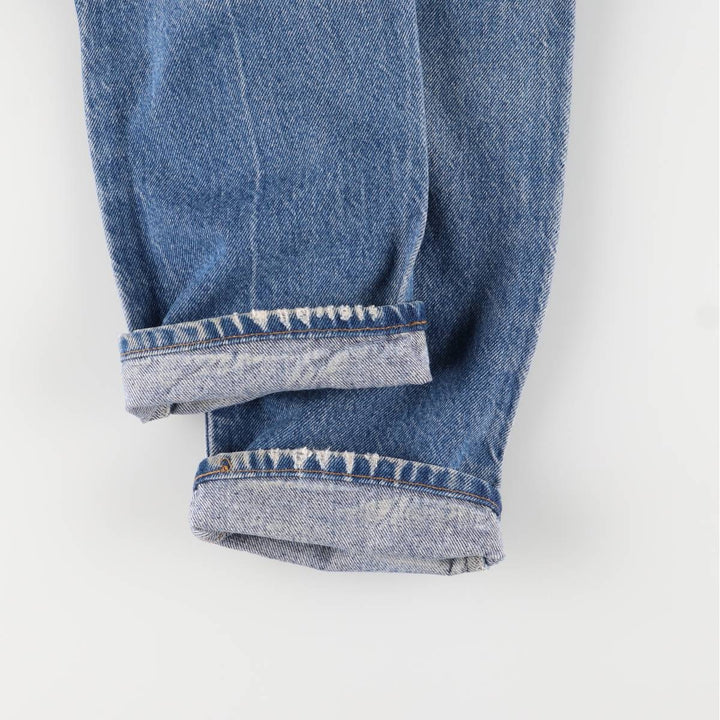 Vintage Levi's 505 Regular Fit Straight Leg Tapered Denim Pants with Orange Tab, Men's Size W32 unclear blue type Vintage Second Hand