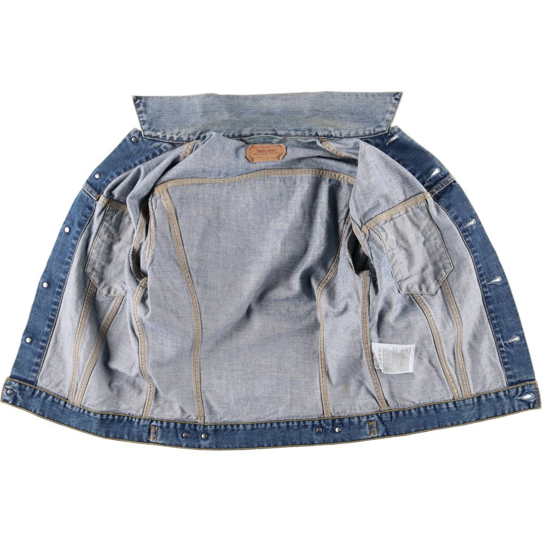 Levi's 70500-0487 Euro Model Denim Jacket, Men's Size L cotton blue type Vintage Second Hand