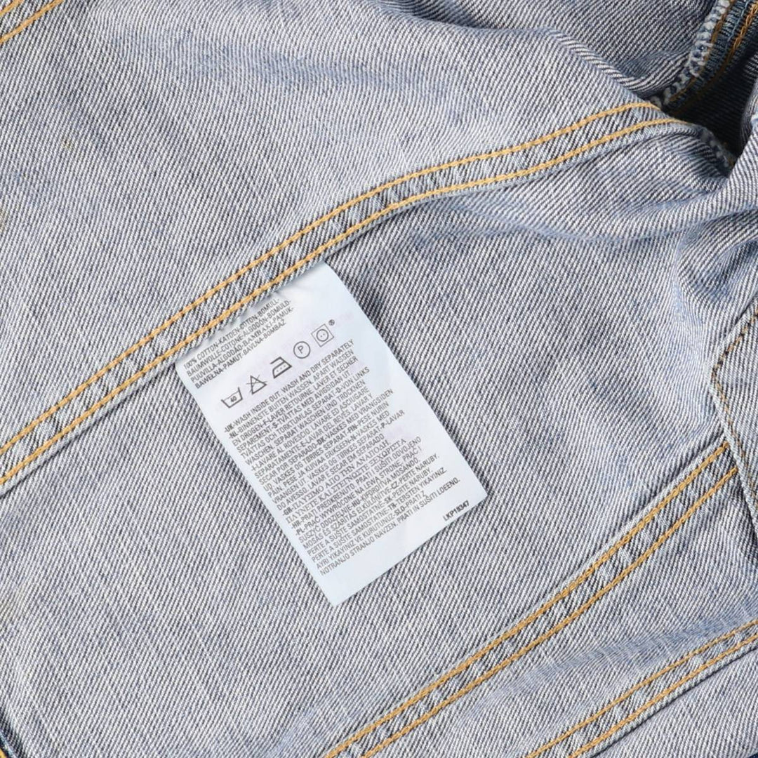 Levi's 70500-0487 Euro Model Denim Jacket, Men's Size L cotton blue type Vintage Second Hand
