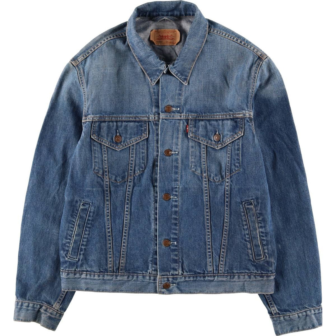 2000'S Levi's 70550-0487 Euro Model Denim Jacket, Men's Size L cotton blue type Vintage Second Hand