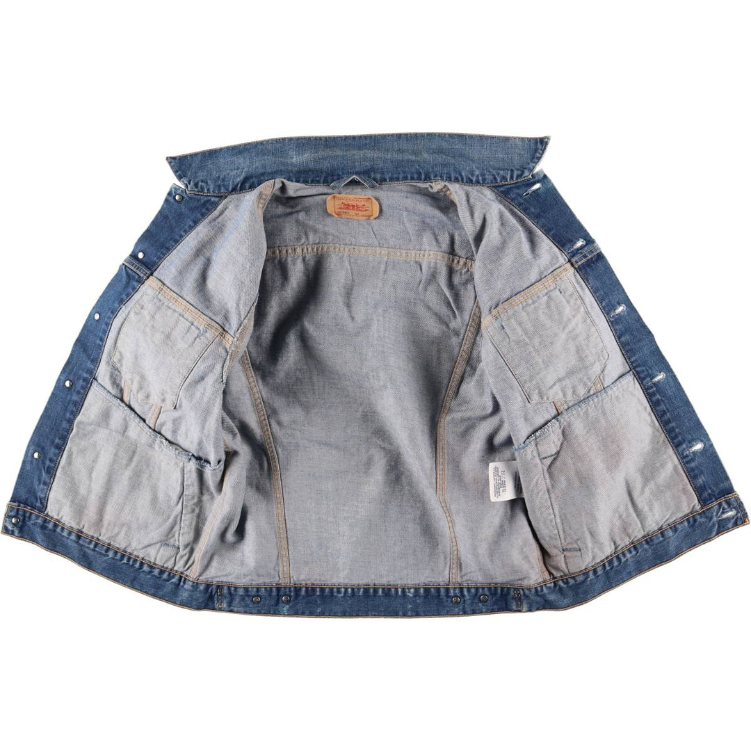 2000'S Levi's 70550-0487 Euro Model Denim Jacket, Men's Size L cotton blue type Vintage Second Hand