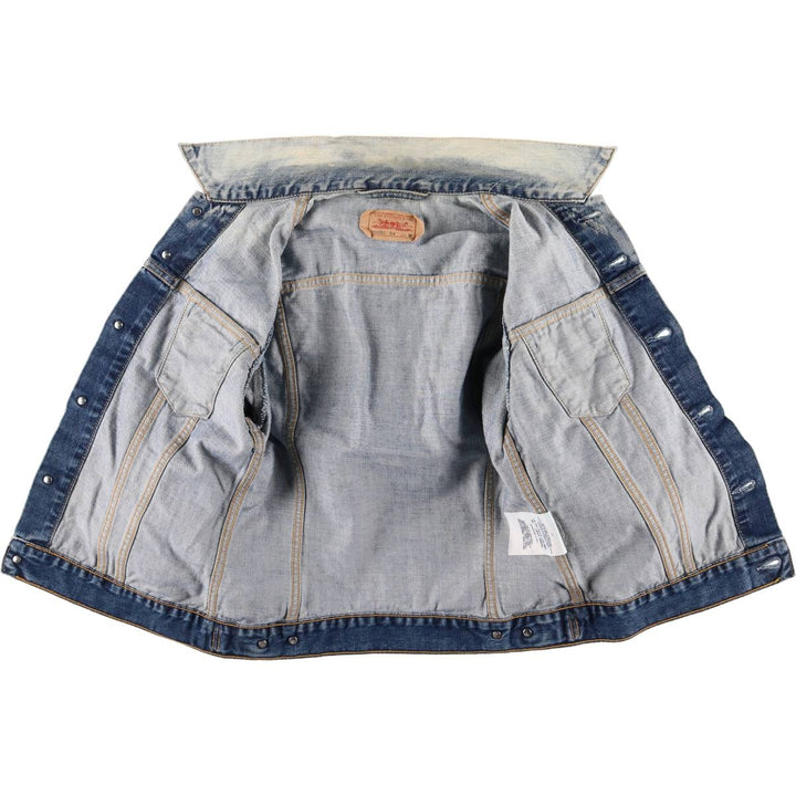 2000'S Levi's 70590-0487 Euro Model Denim Jacket, Men's Size Medium cotton blue type Vintage Second Hand
