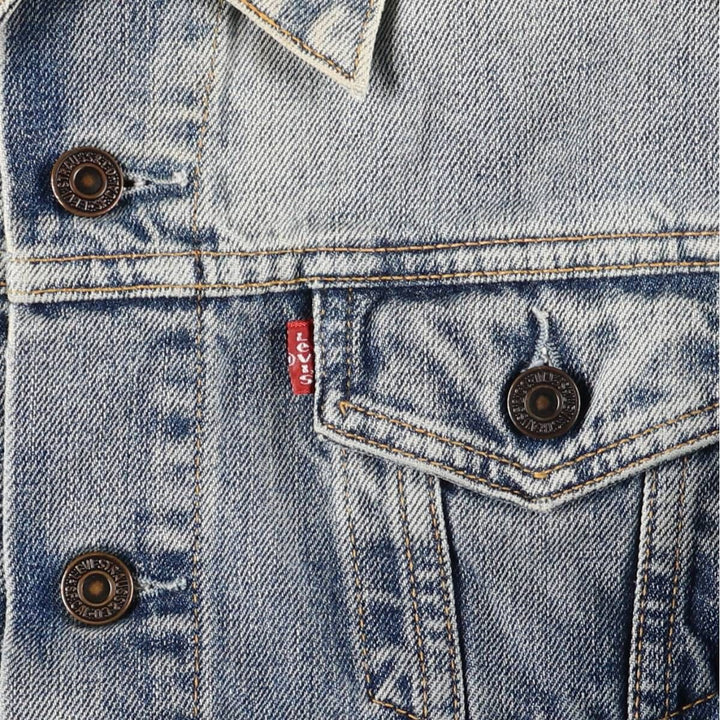 2000'S Levi's 70590-0487 Euro Model Denim Jacket, Men's Size Medium cotton blue type Vintage Second Hand