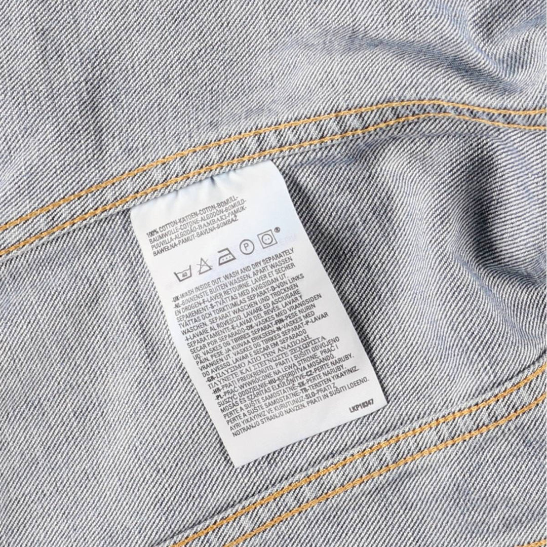 2000'S Levi's 70590-0487 Euro Model Denim Jacket, Men's Size Medium cotton blue type Vintage Second Hand