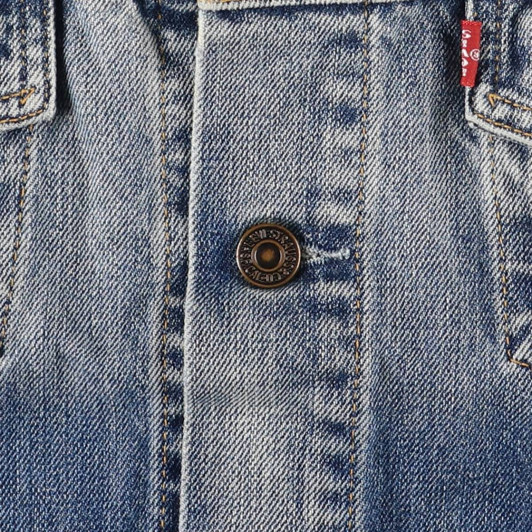 2000'S Levi's 70590-0487 Euro Model Denim Jacket, Men's Size Medium cotton blue type Vintage Second Hand
