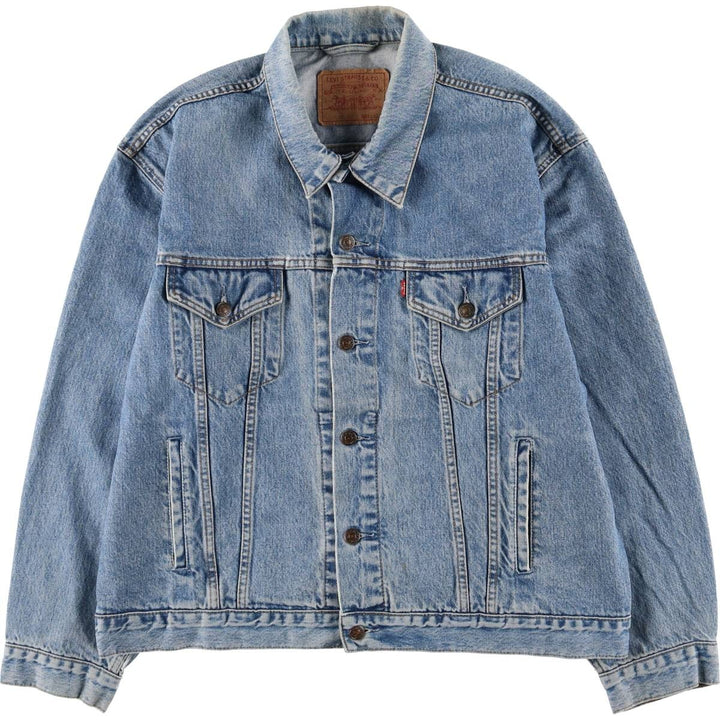 90'S Levi's 70503-0216 Denim Jacket, Men's XXL, Vintage cotton blue type Vintage Second Hand