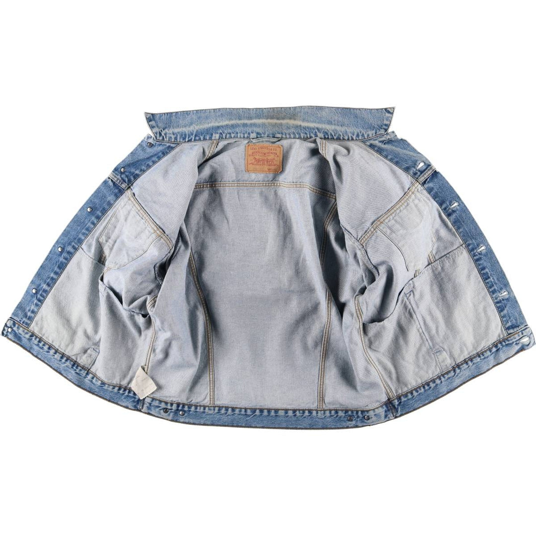 90'S Levi's 70503-0216 Denim Jacket, Men's XXL, Vintage cotton blue type Vintage Second Hand