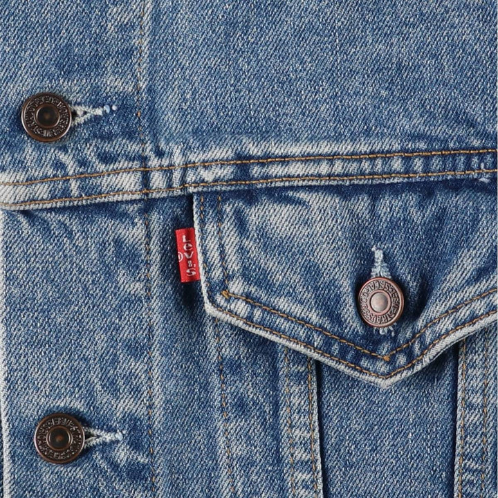 90'S Levi's 70503-0216 denim jacket, denim jacket, men's size M, vintage cotton blue type Vintage Second Hand