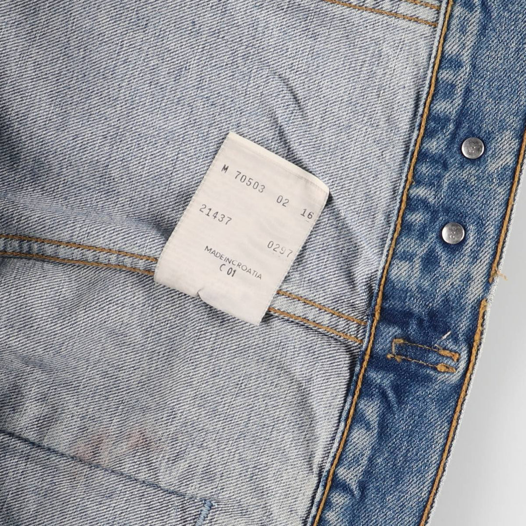 90'S Levi's 70503-0216 denim jacket, denim jacket, men's size M, vintage cotton blue type Vintage Second Hand