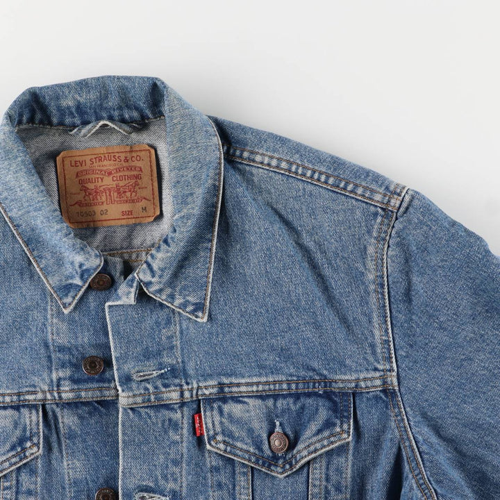 90'S Levi's 70503-0216 denim jacket, denim jacket, men's size M, vintage cotton blue type Vintage Second Hand