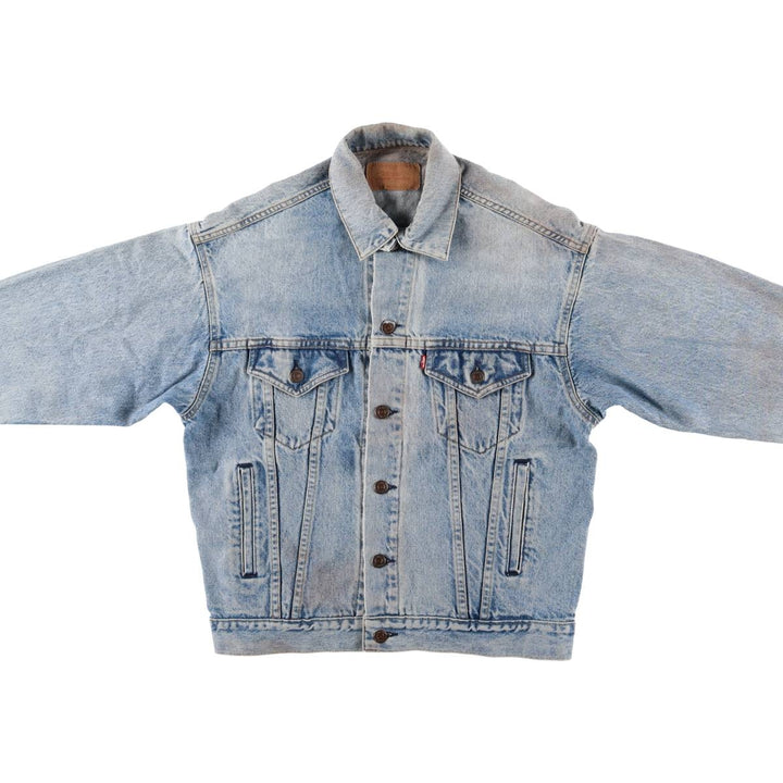 Vintage 80s-90'S Levi's 70507-0214 denim jacket, made in the USA, size small, men's cotton blue type Vintage Second Hand