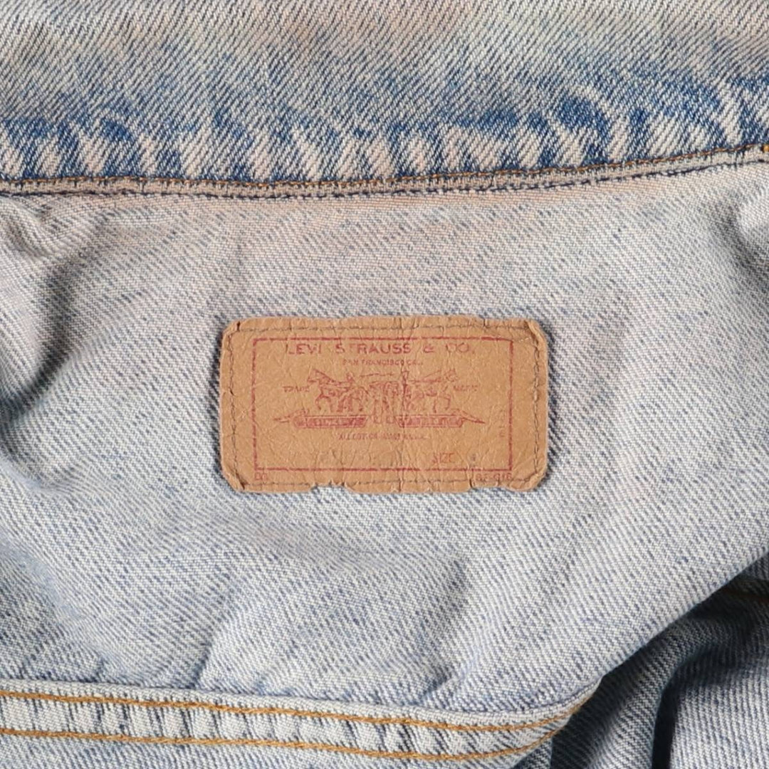 Vintage 80s-90'S Levi's 70507-0214 denim jacket, made in the USA, size small, men's cotton blue type Vintage Second Hand