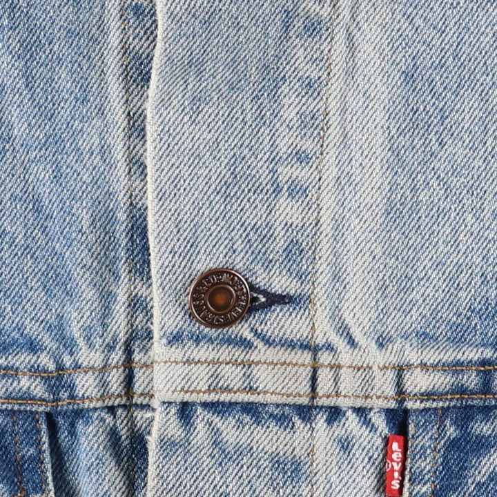 Vintage 80s-90'S Levi's 70507-0214 denim jacket, made in the USA, size small, men's cotton blue type Vintage Second Hand
