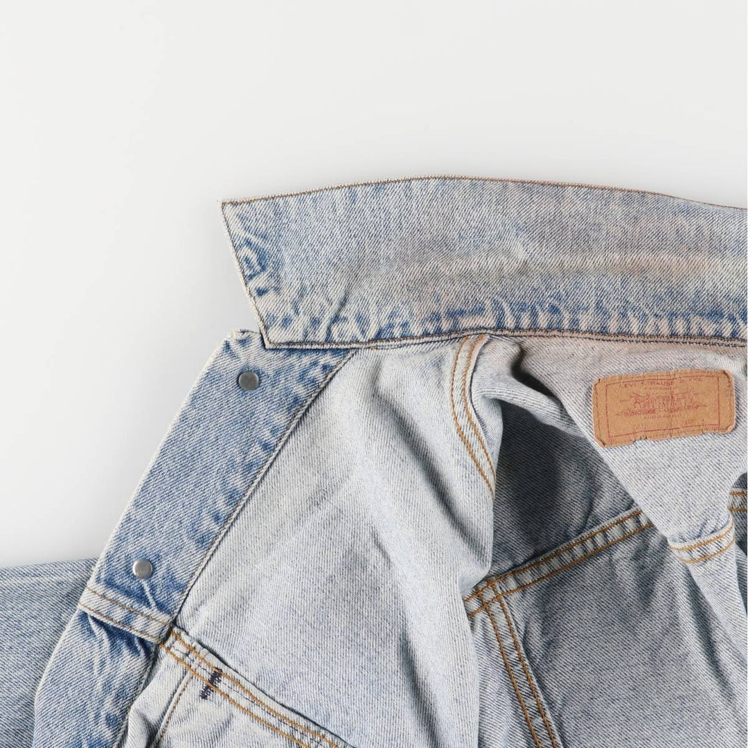 Vintage 80s-90'S Levi's 70507-0214 denim jacket, made in the USA, size small, men's cotton blue type Vintage Second Hand