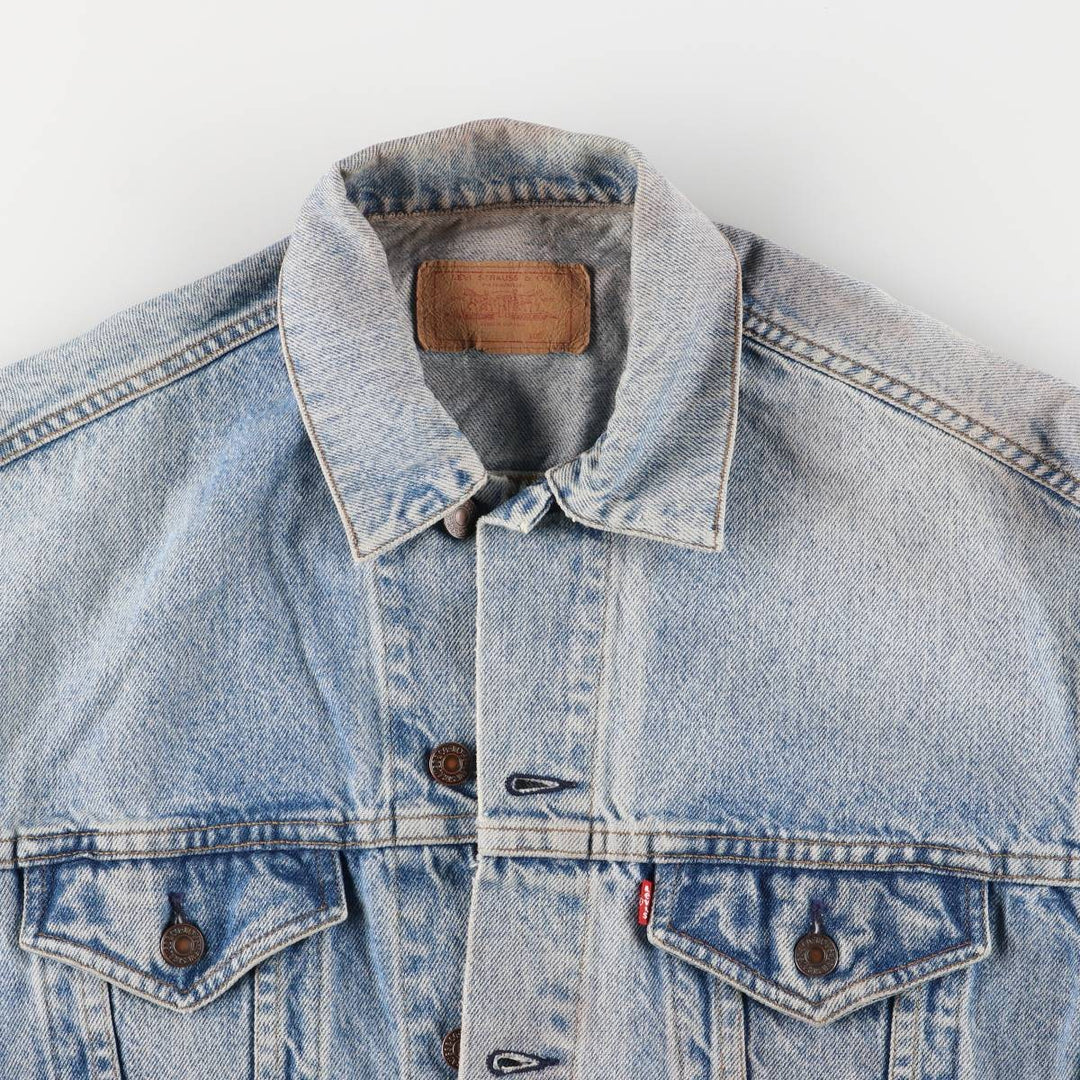 Vintage 80s-90'S Levi's 70507-0214 denim jacket, made in the USA, size small, men's cotton blue type Vintage Second Hand