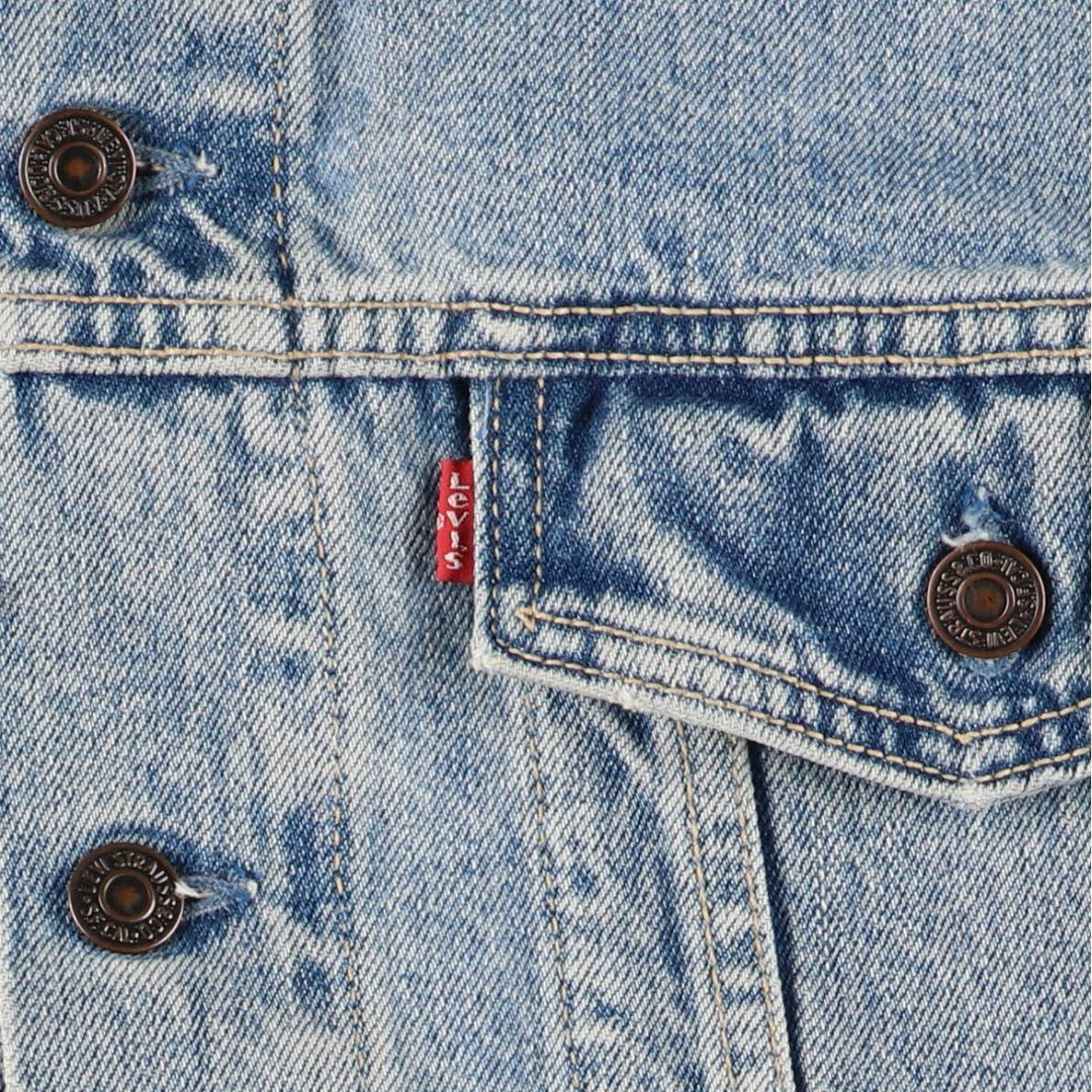 90'S Levi's 70503-0283 Denim Jacket, Men's Size L, Vintage cotton blue type Vintage Second Hand