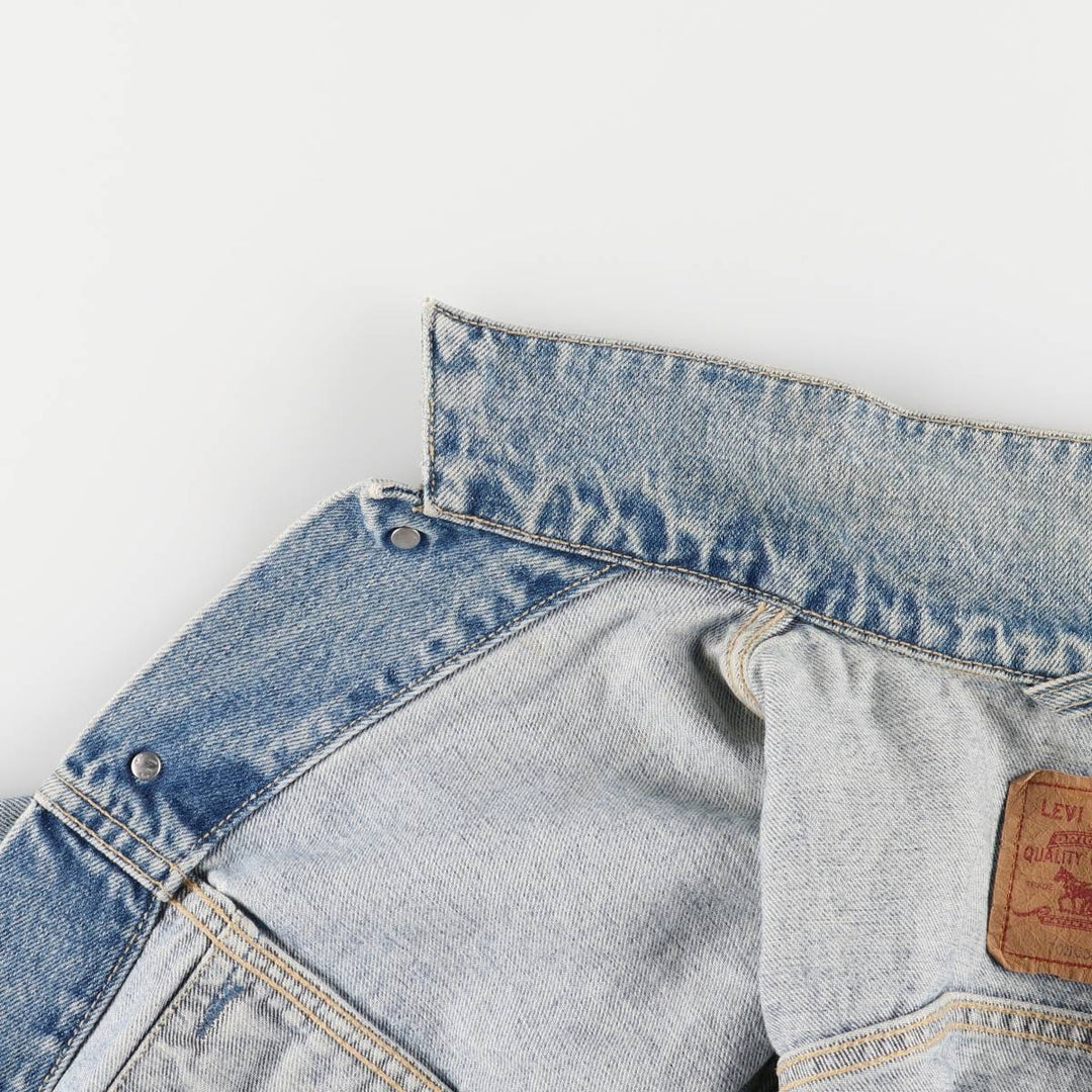 90'S Levi's 70503-0283 Denim Jacket, Men's Size L, Vintage cotton blue type Vintage Second Hand